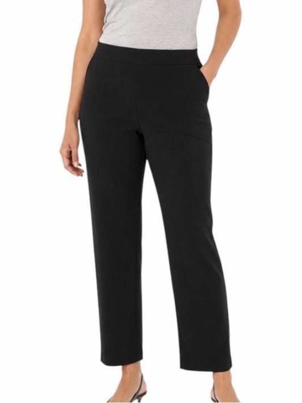 Eileen Fisher Womens Contemporary Jersey Knit Business Casual Trouser Pants M